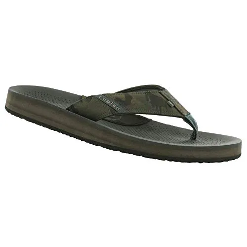 Cobian Men's A.R.V. II Charcoal Camo Flip Flops, 9