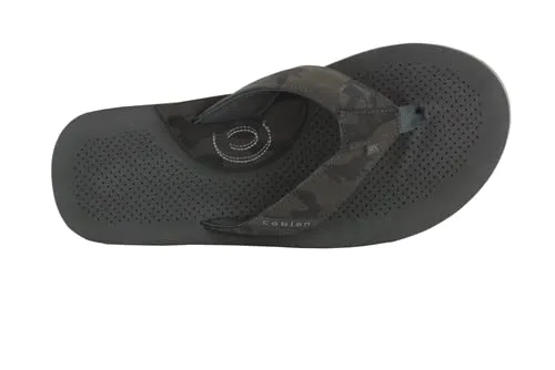 Cobian Men's A.R.V. II Charcoal Camo Flip Flops, 9