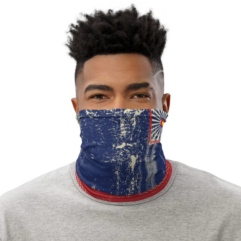 Colorado Flag Grunge - Neck Gaiter, Fask Covering, Face Mask