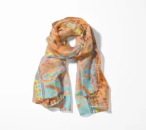 Colorful carousel oblong scarf