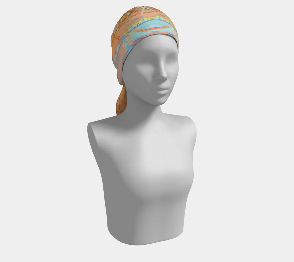 Colorful carousel oblong scarf