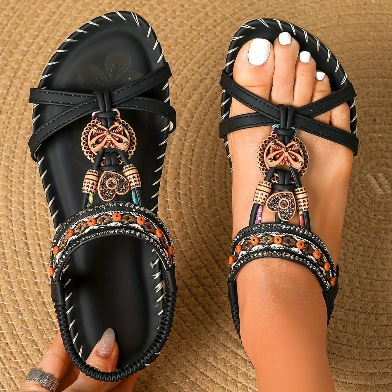 Courtney - Casual leather orthopedic sandals