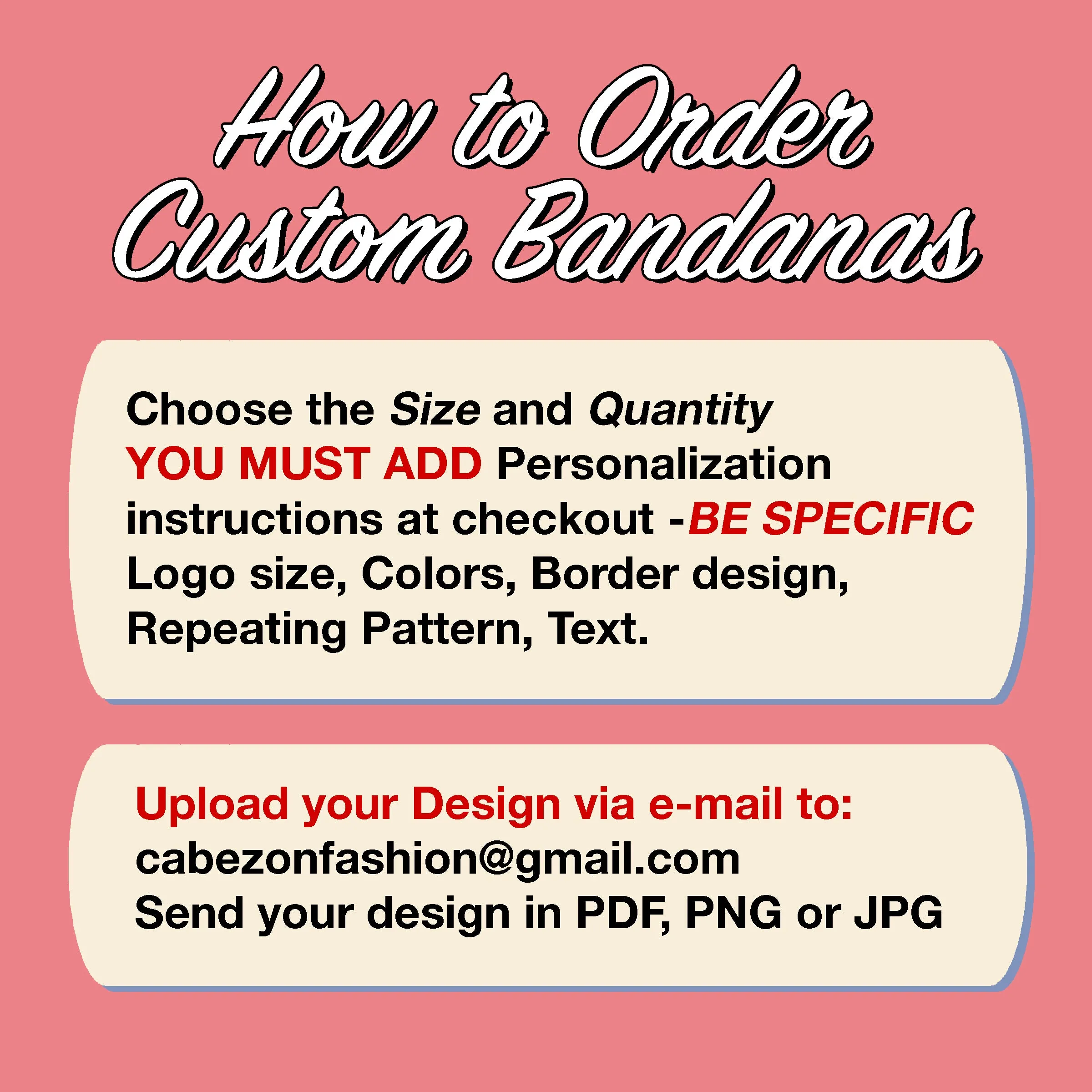 Create Your Own Poplin Fabric Bandanas