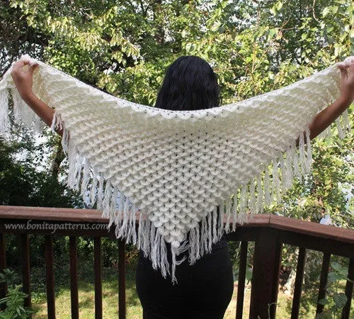 Crocodile Stitch Shawl