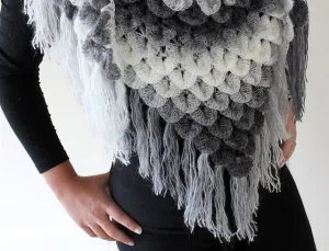 Crocodile Stitch Shawl