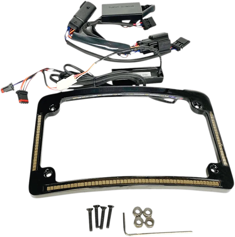 Custom Dynamics TF05-BCM-C Radius License Plate Frame - Chrome