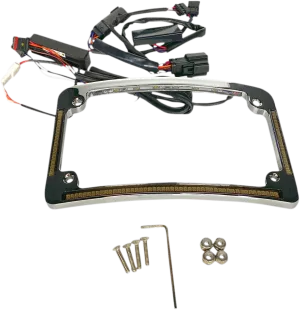 Custom Dynamics TF05-BCM-C Radius License Plate Frame - Chrome