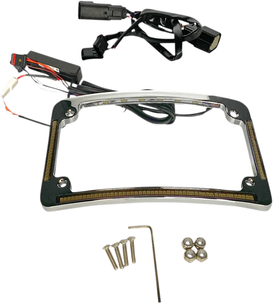 Custom Dynamics TF05-BCM-C Radius License Plate Frame - Chrome