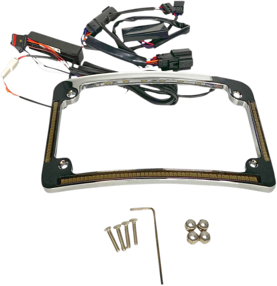 Custom Dynamics TF05-BCM-C Radius License Plate Frame - Chrome