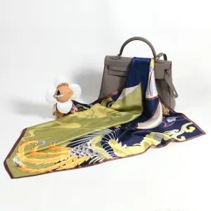 Dahlia in Bloom Silk scarf