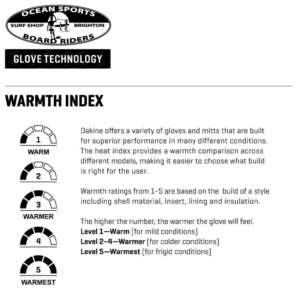 Dakine Leather Black Scout Ski Snowboard Glove