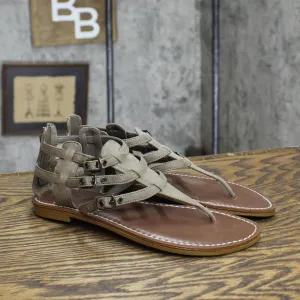 Decree Womens Vintage Gladiator Sandals 16740389298323 Mushroom Brown 6.5M