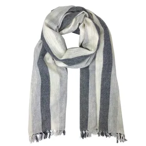 Diamond Stripe Handloom Cashmere Scarf