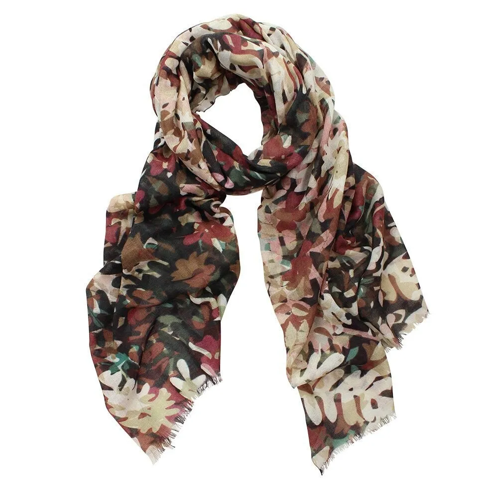 Dlux Frond Fren Print Merino Scarf 72230
