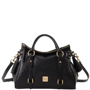 Dooney & Bourke Handbag, Ostrich Large Satchel - Black