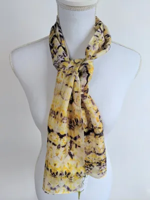 Dot to Dot / Red & Yellow Print Scarf