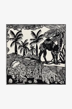 Dufy Square Scarf in Black