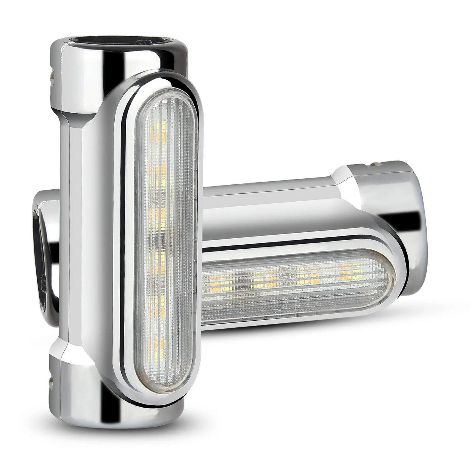 Eagle Lights Motorcycle Highway Bar Light Switchback Driving Lights DRL Turn Signal (White Amber LED for Crash Bars Harley Davidson Touring Bikes)