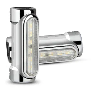 Eagle Lights Motorcycle Highway Bar Light Switchback Driving Lights DRL Turn Signal (White Amber LED for Crash Bars Harley Davidson Touring Bikes)