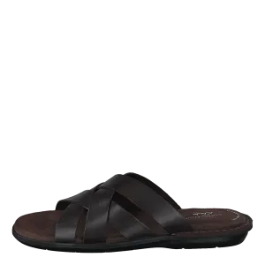 Ellison Weave Dark Brown Leather