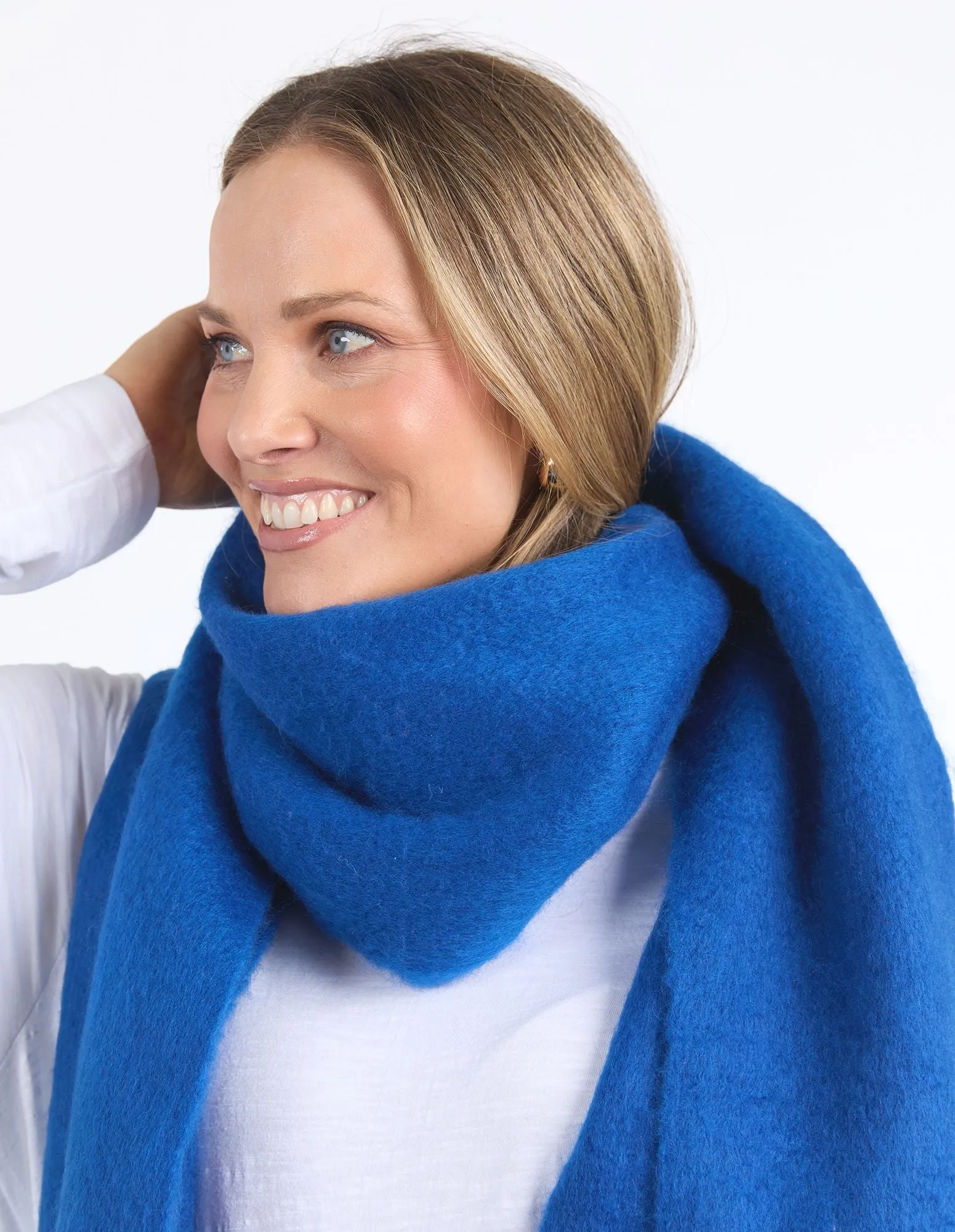 Elm Comfy Scarf - Deep Blue