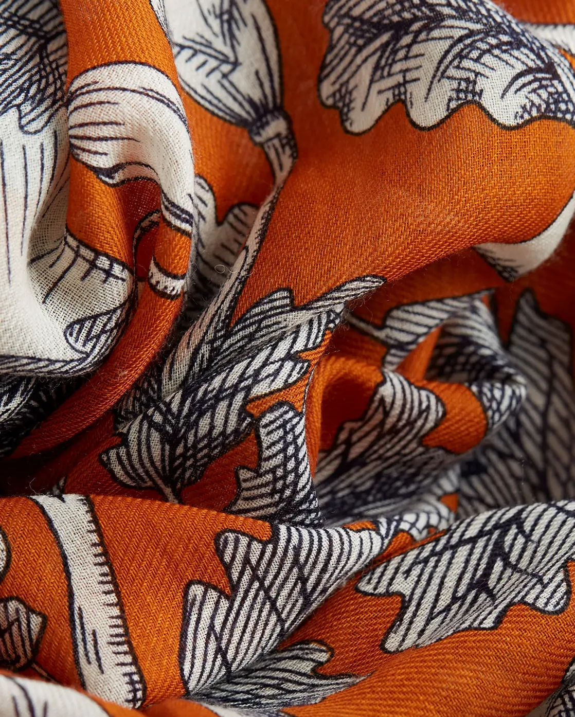 Etole 100 Archimede Scarf in Orange