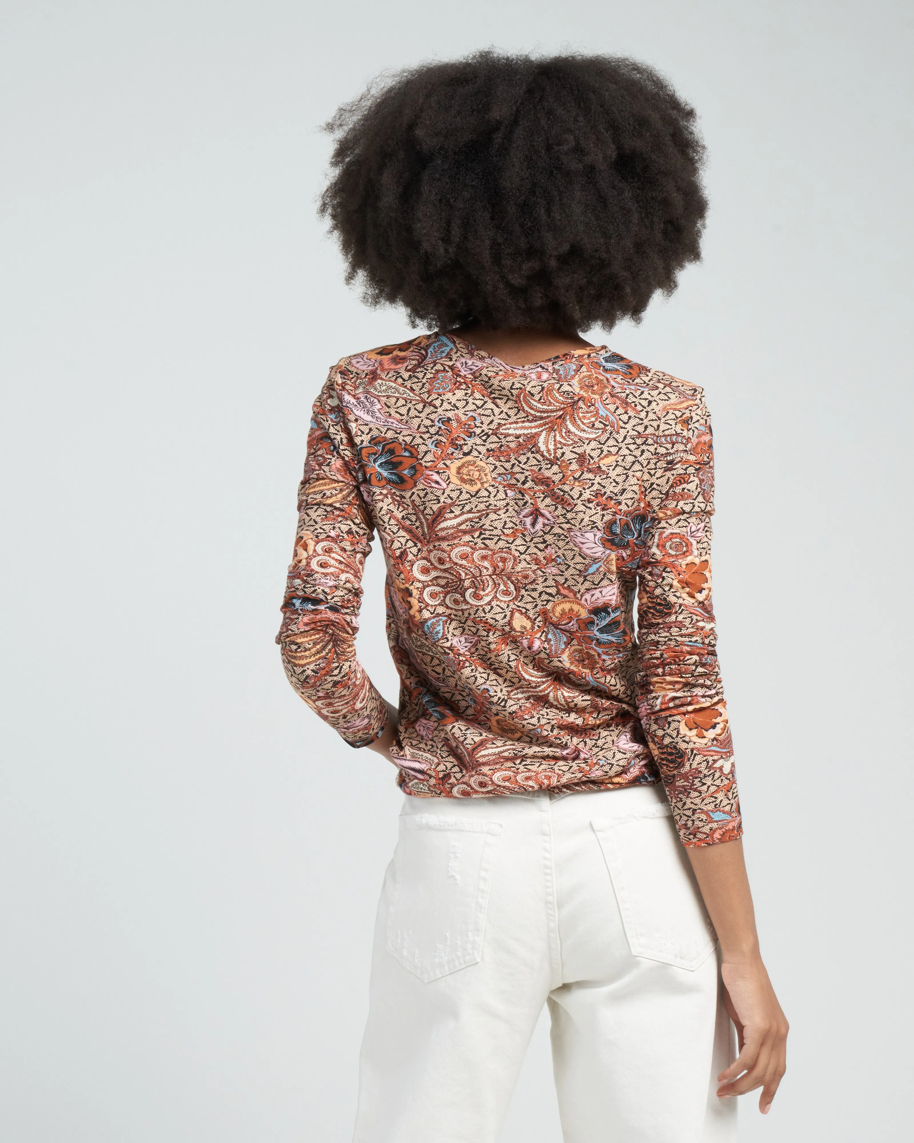 eve top - wheat flower