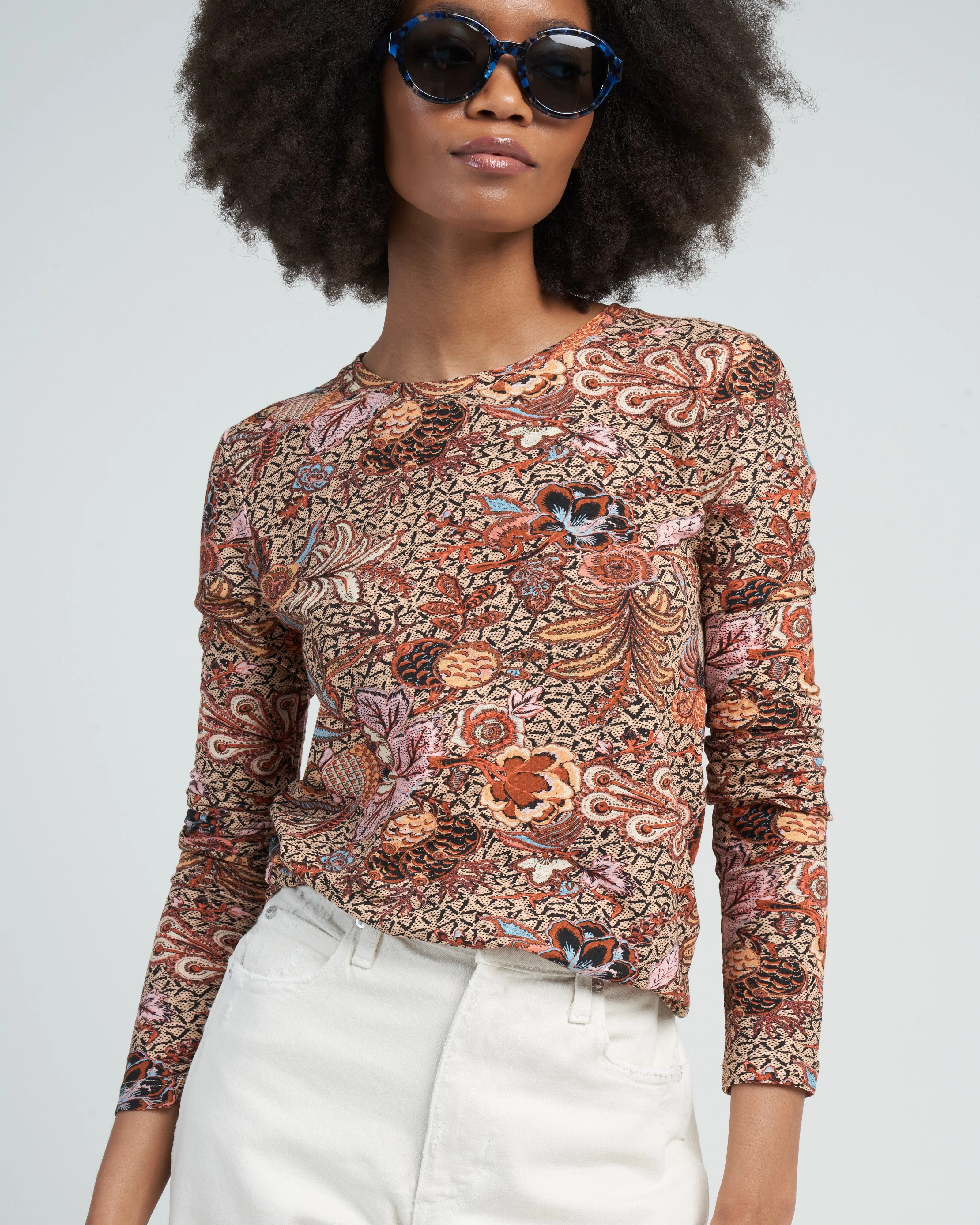 eve top - wheat flower