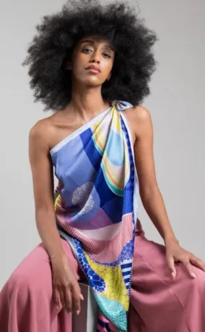 Evening Blush Silk Scarf