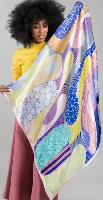 Evening Blush Silk Scarf