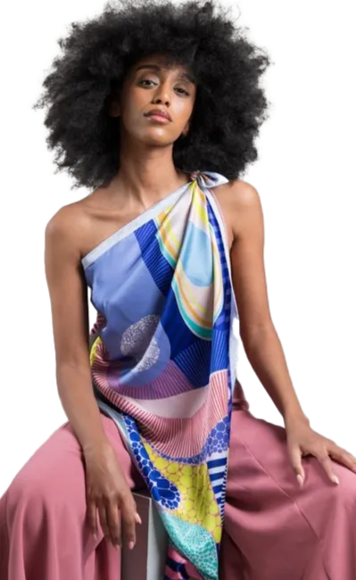 Evening Blush Silk Scarf