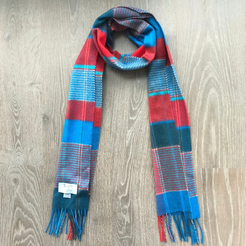 EveryYarn Cashmere Scarf | Blue Check