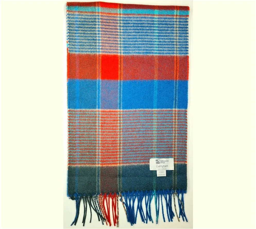 EveryYarn Cashmere Scarf | Blue Check