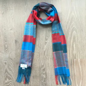EveryYarn Cashmere Scarf | Blue Check