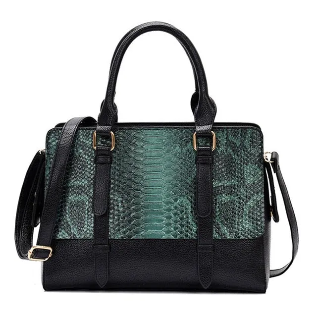 Fashion Alligator Leather Handbag Women Bags