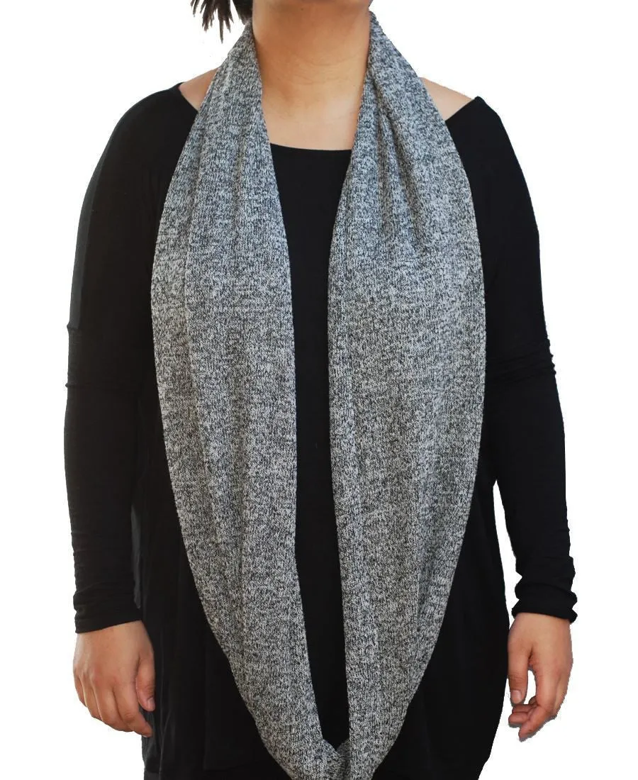 Fashion Scarf Infinity Shawl Heather Gray One Size