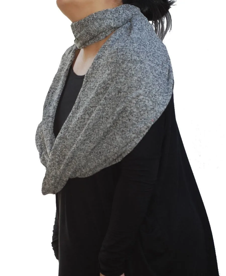 Fashion Scarf Infinity Shawl Heather Gray One Size