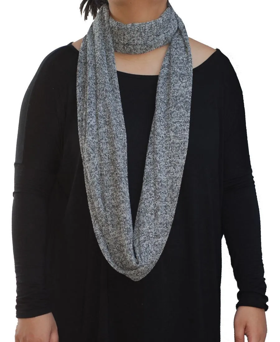 Fashion Scarf Infinity Shawl Heather Gray One Size