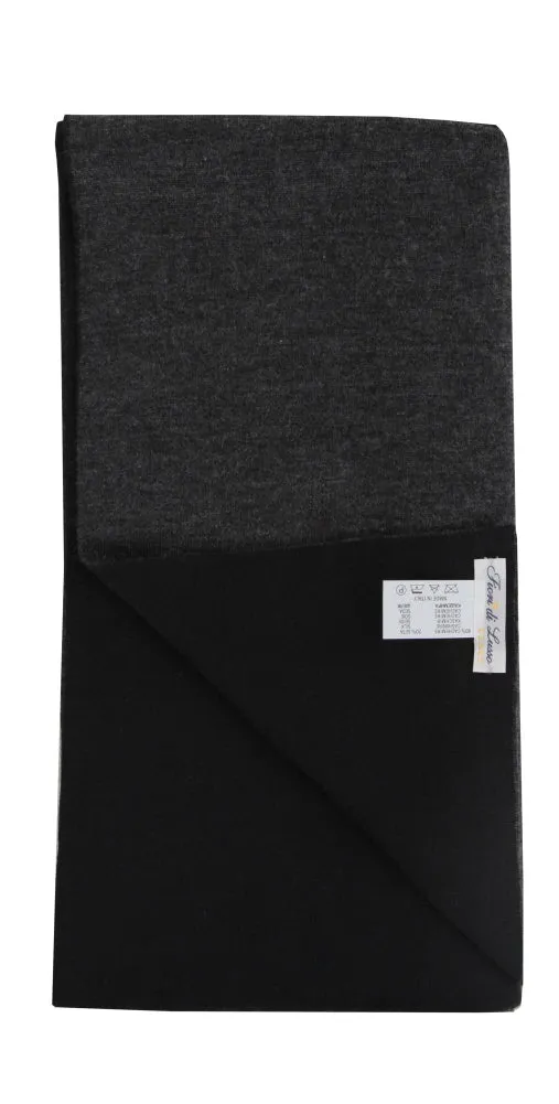 Fiori Di Lusso Black Cashmere Blend Scarf