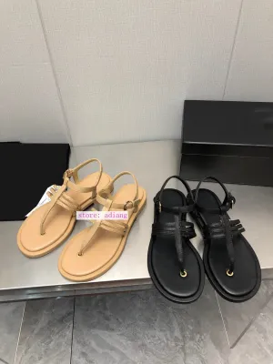 flip flops flats lamb leather sandals fashion women simple shoes 2023 apricot black 35-41