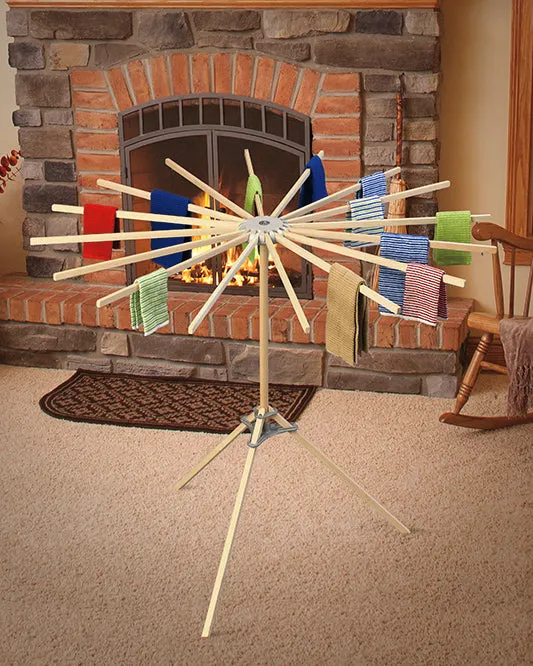 Floor Standing Clothes Drying Rack with 16 Arms