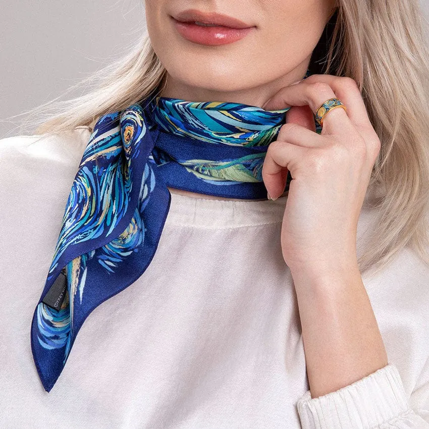 Freywille Van Gogh Starry Night Silk Scarf