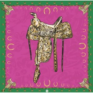 Fringe Scarves Pink Saddle Up Scarf