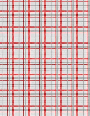 Frosty Merry-Mints by Wilmington Prints PLAID/GRAY