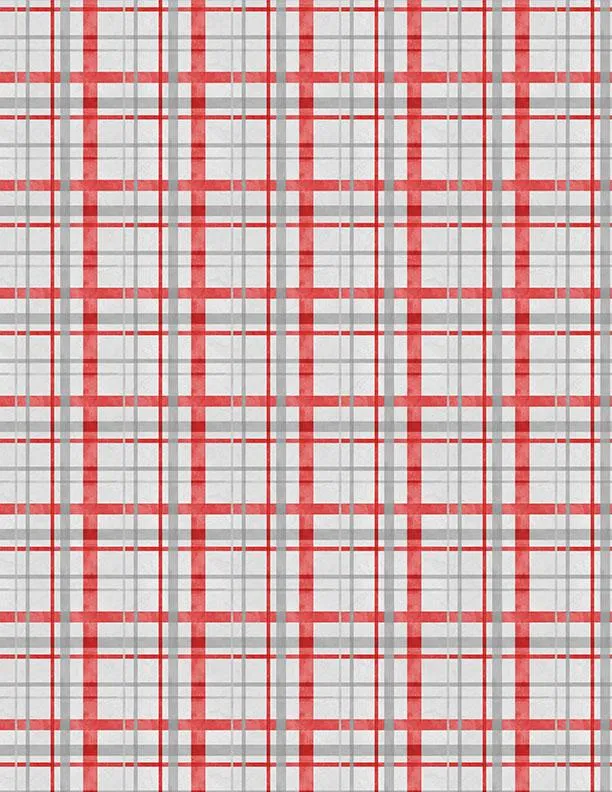 Frosty Merry-Mints by Wilmington Prints PLAID/GRAY