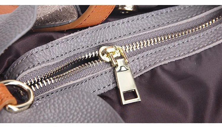 Genuine Leather Women Handbags Head Layer Cowhide Fashion Portable Shoulder Messenger Bags Composite