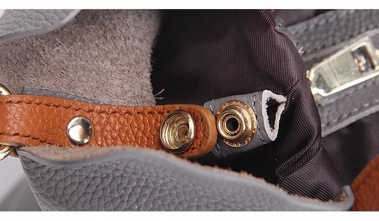 Genuine Leather Women Handbags Head Layer Cowhide Fashion Portable Shoulder Messenger Bags Composite