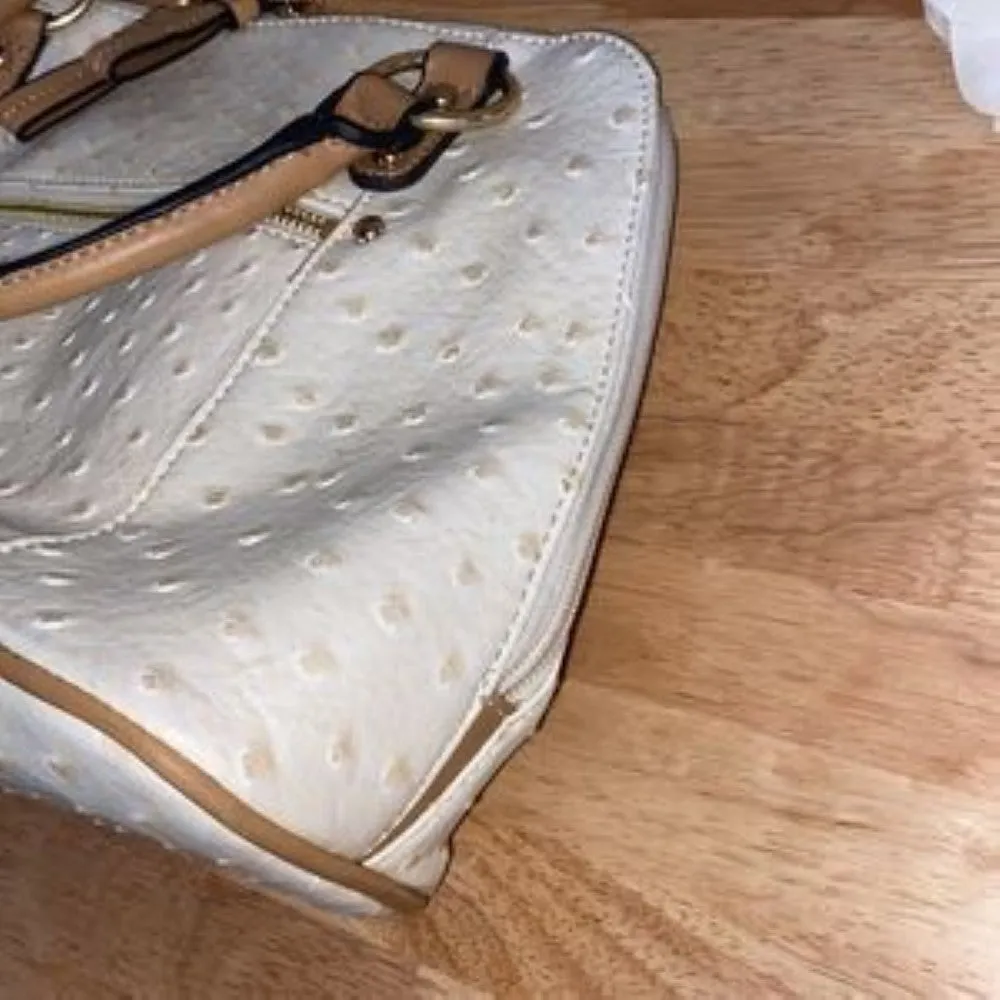 Giani Bernini Faux Ostrich Dome Satchel