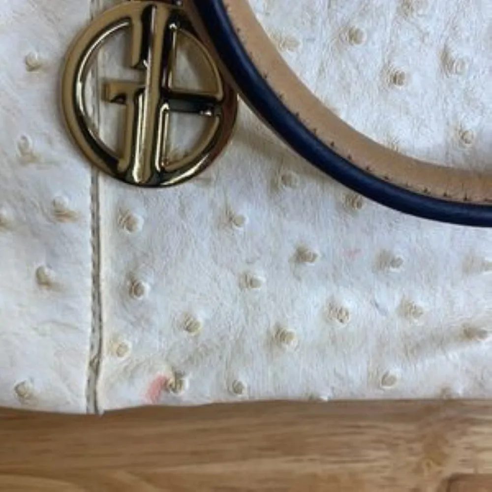 Giani Bernini Faux Ostrich Dome Satchel