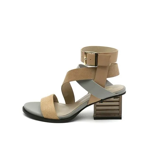 Gladiator Sandals Women Mixed Color Cross Strap